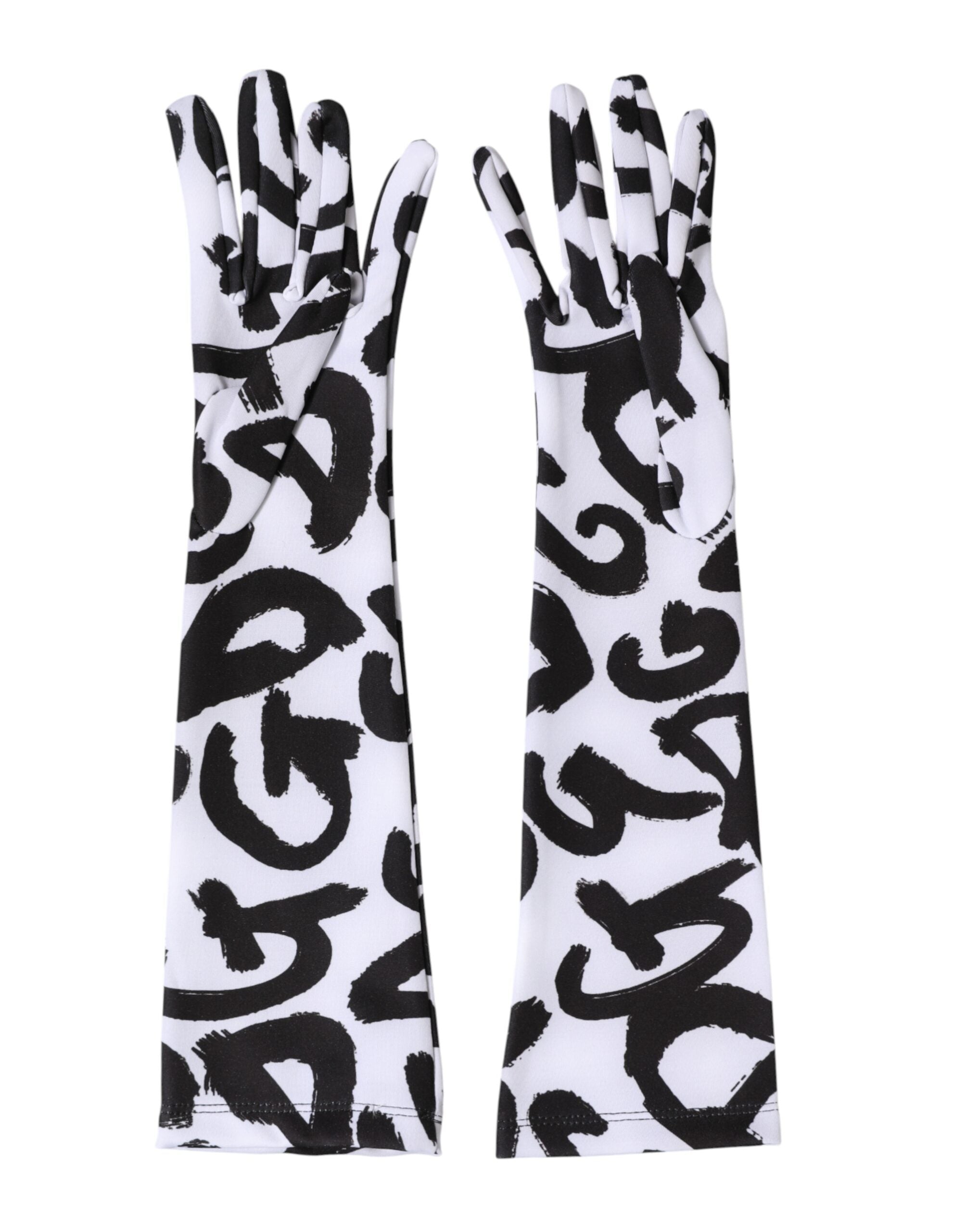 Dolce &amp; Gabbana Sorte Hvide DG Logo Albuelange Vanter