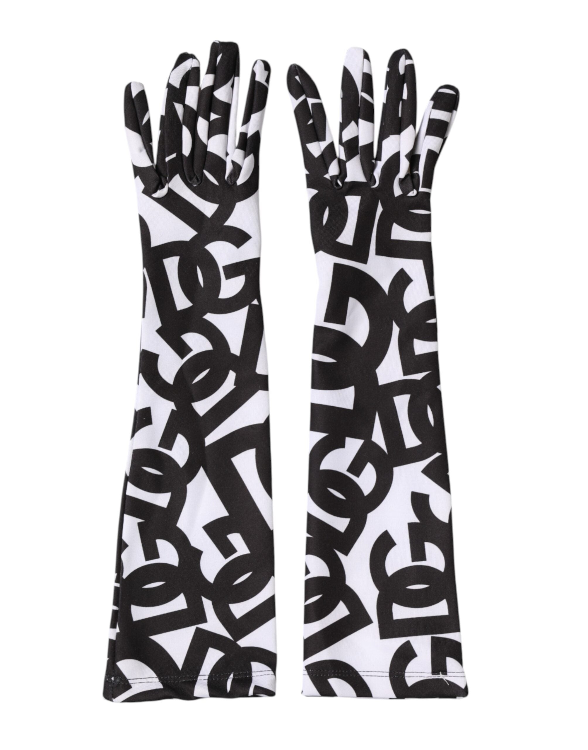 Dolce &amp; Gabbana Sorte Hvide DG Logo Albuelange Vanter