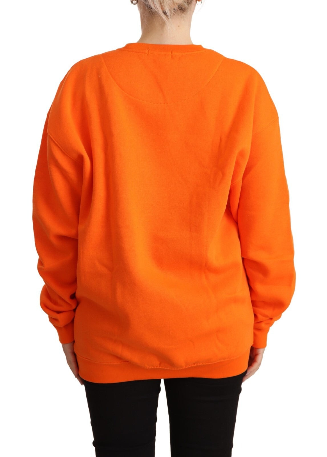 Philippe Model Orange Printet Langærmet Pullover