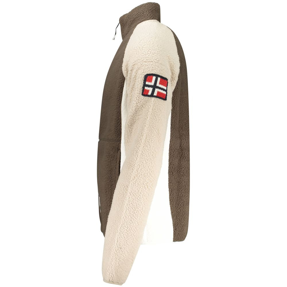 Norge 1963 brun polyester herretrøje