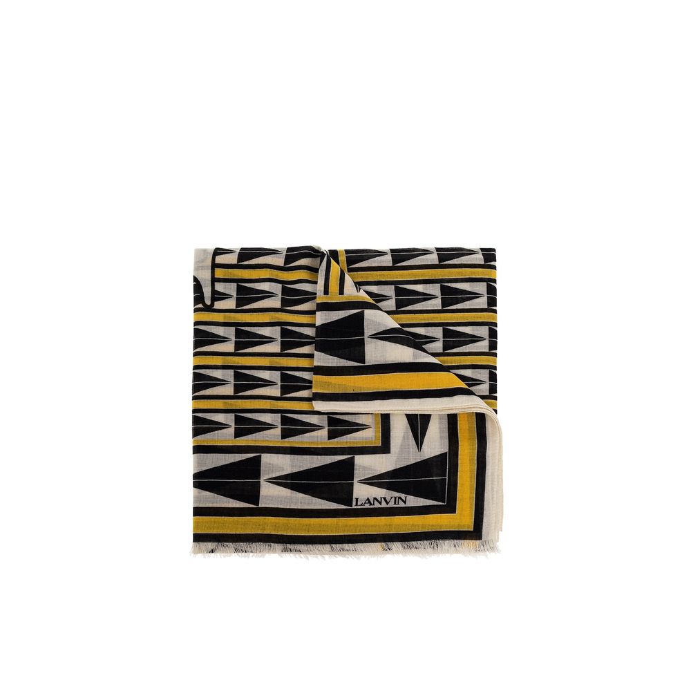 Lanvin Yellow Wool Scarf