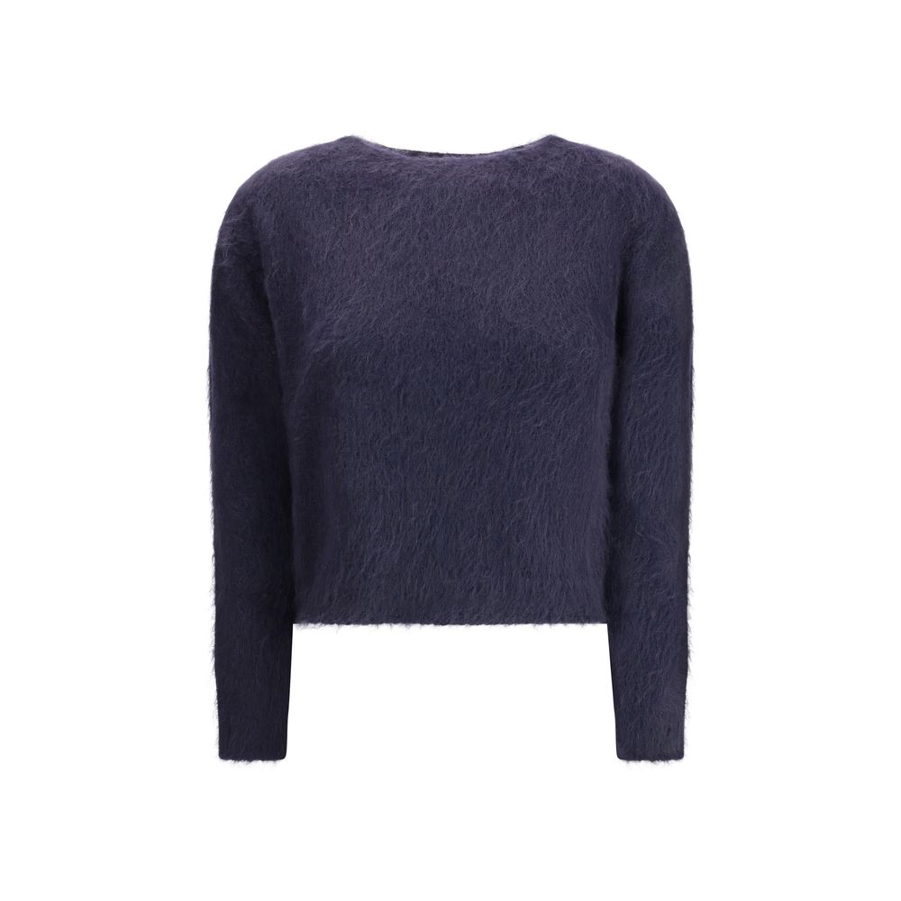 Max Mara Blå Polyamid Sweatshirt