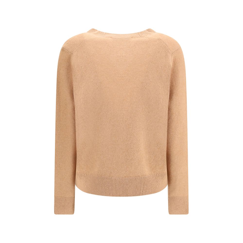 Maison Kitsune Brun Uldcardigan