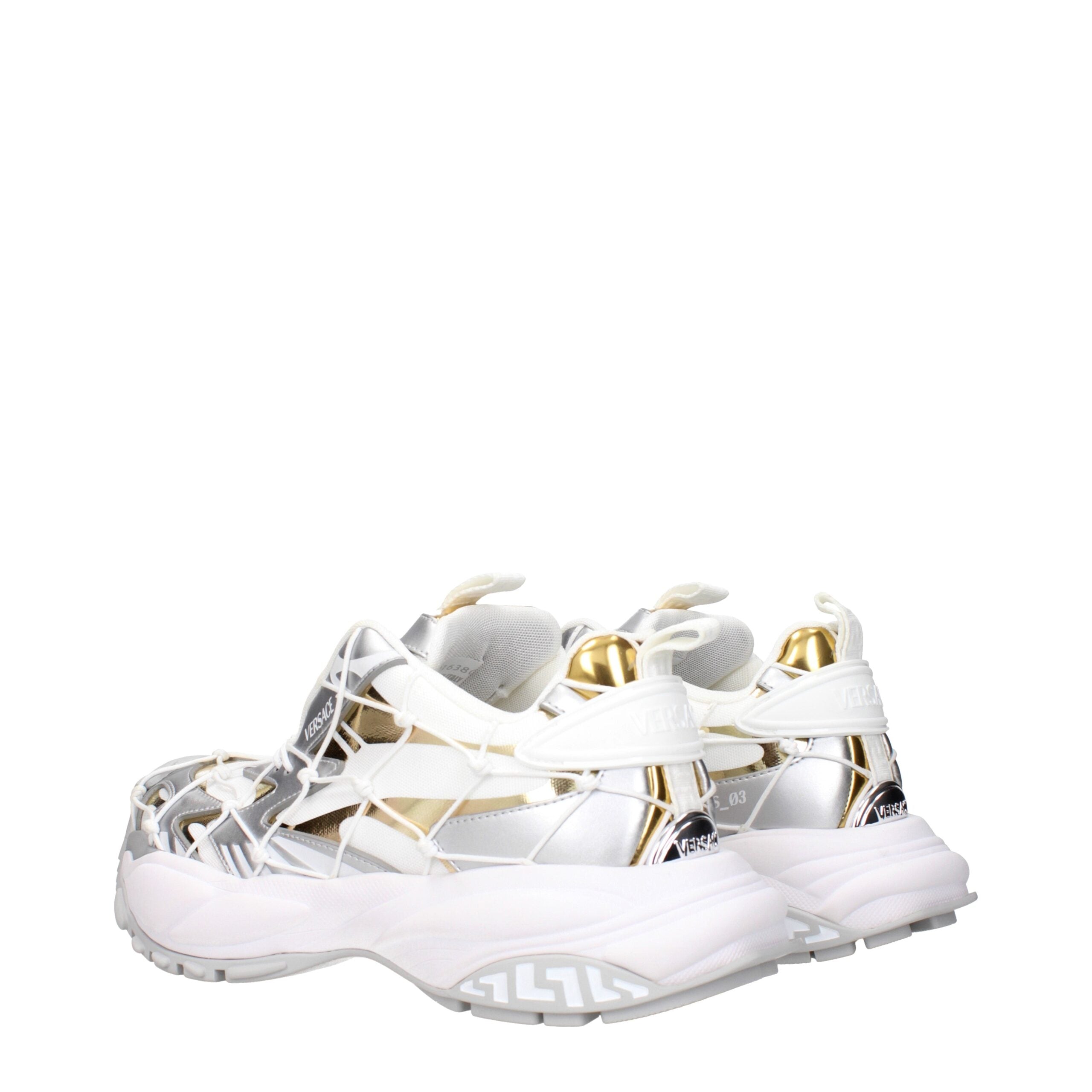 Versace hvide chunky sneakers i stof