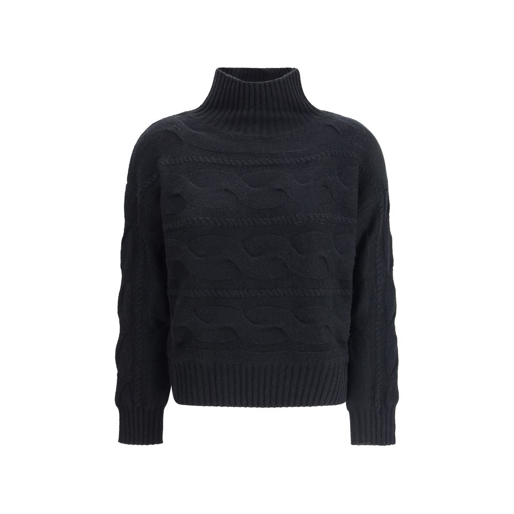 Max Mara sort uldsweatshirt