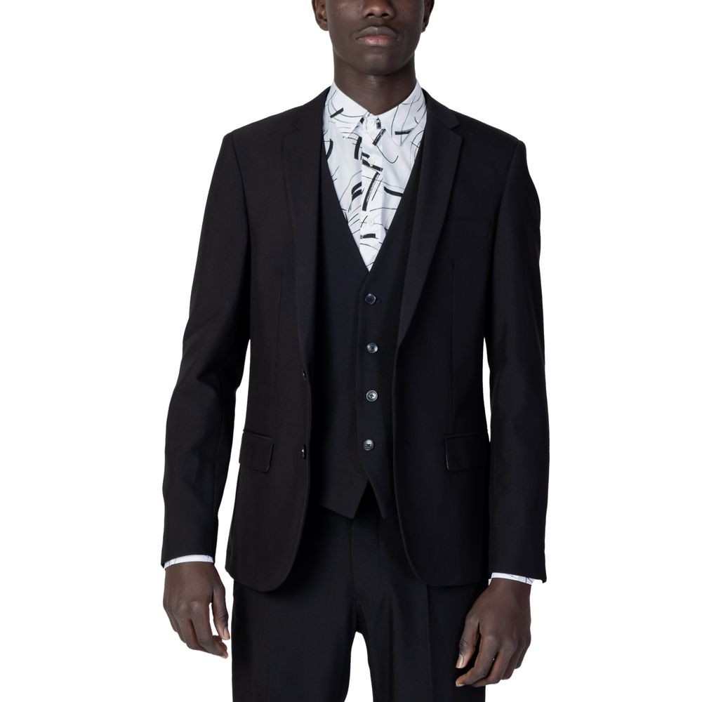 Antony Morato Sort Polyesterblazer