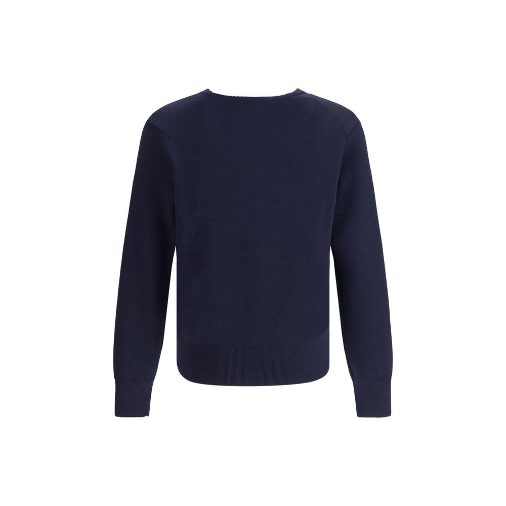 Ami Paris Blå Merino Uld Cardigan