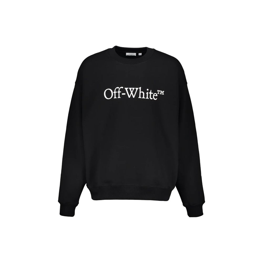 Off-white sort bomulds sweatshirt