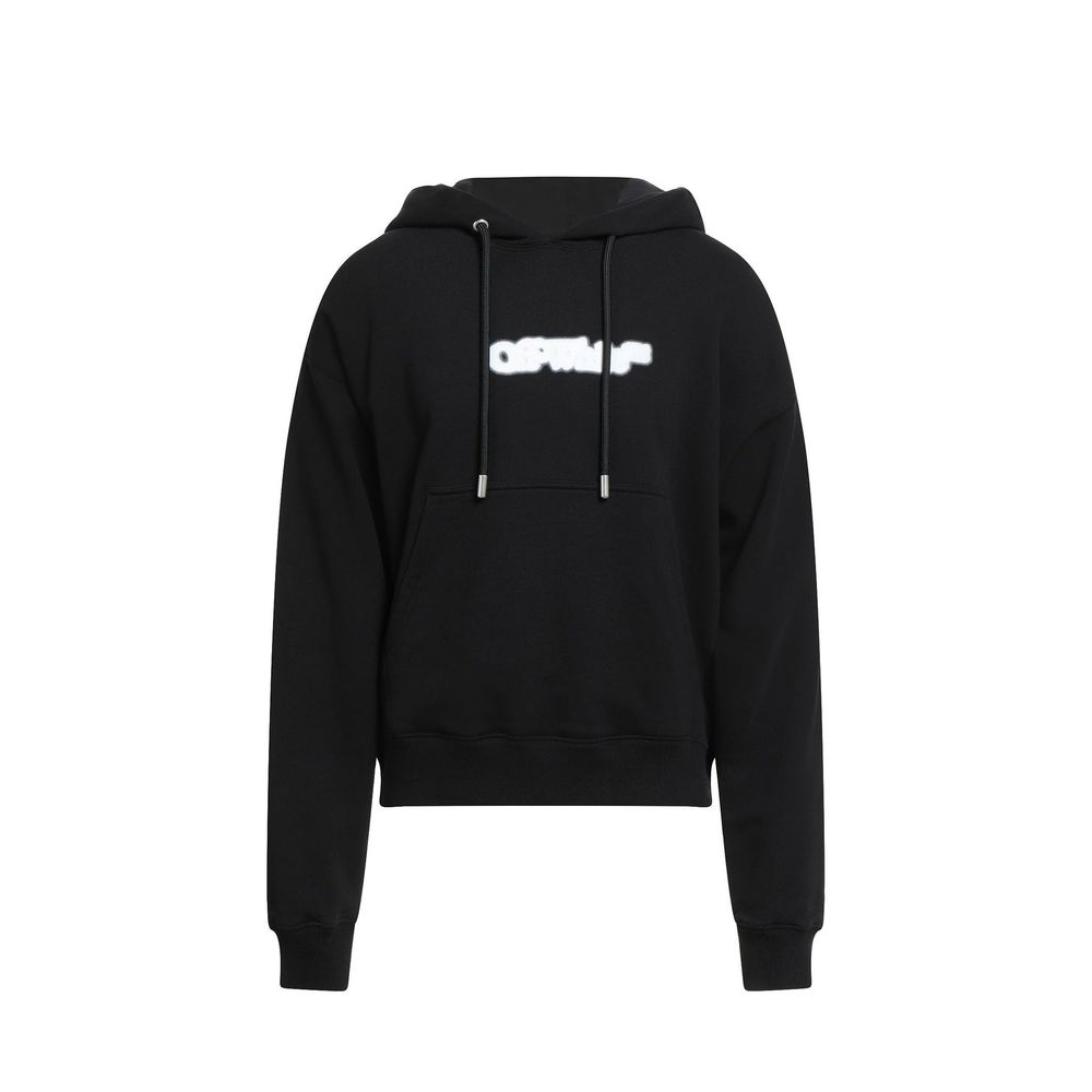 Off-white sort bomulds sweatshirt