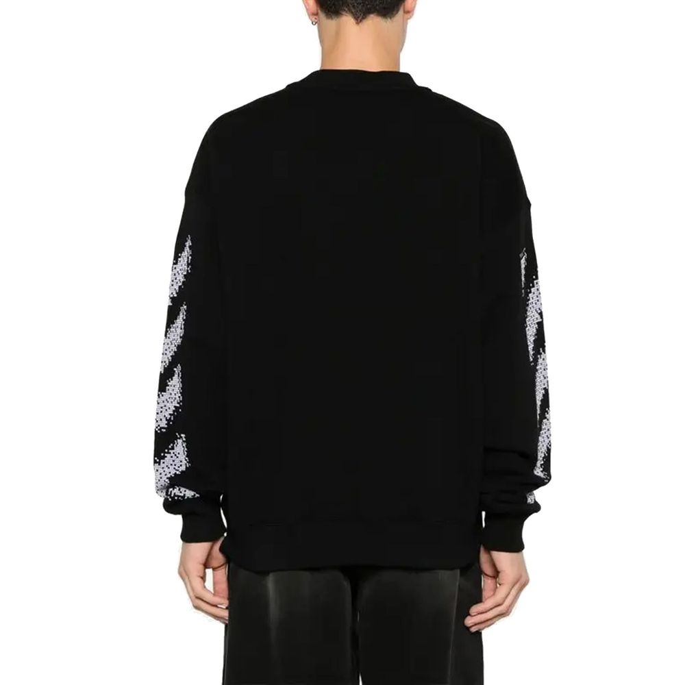 Off-white sort bomulds sweatshirt