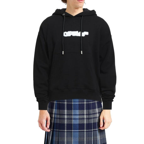 Off-white sort bomulds sweatshirt