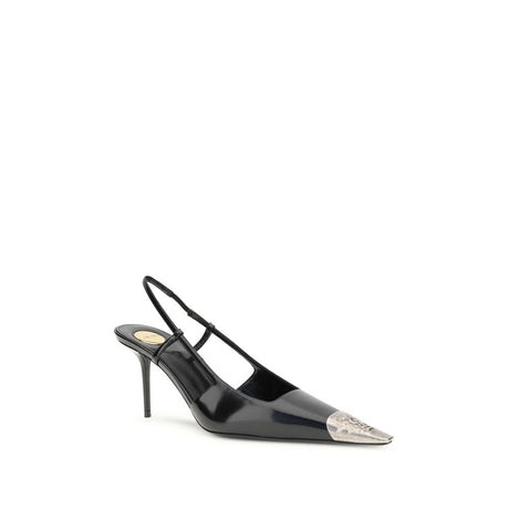 Saint Laurent Black Leather High Heel Pumps