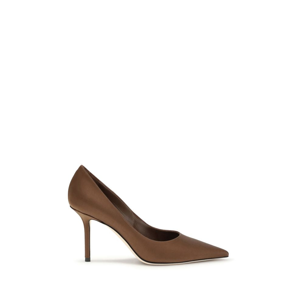 Jimmy Choo Brune Silke Højhælede Pumps