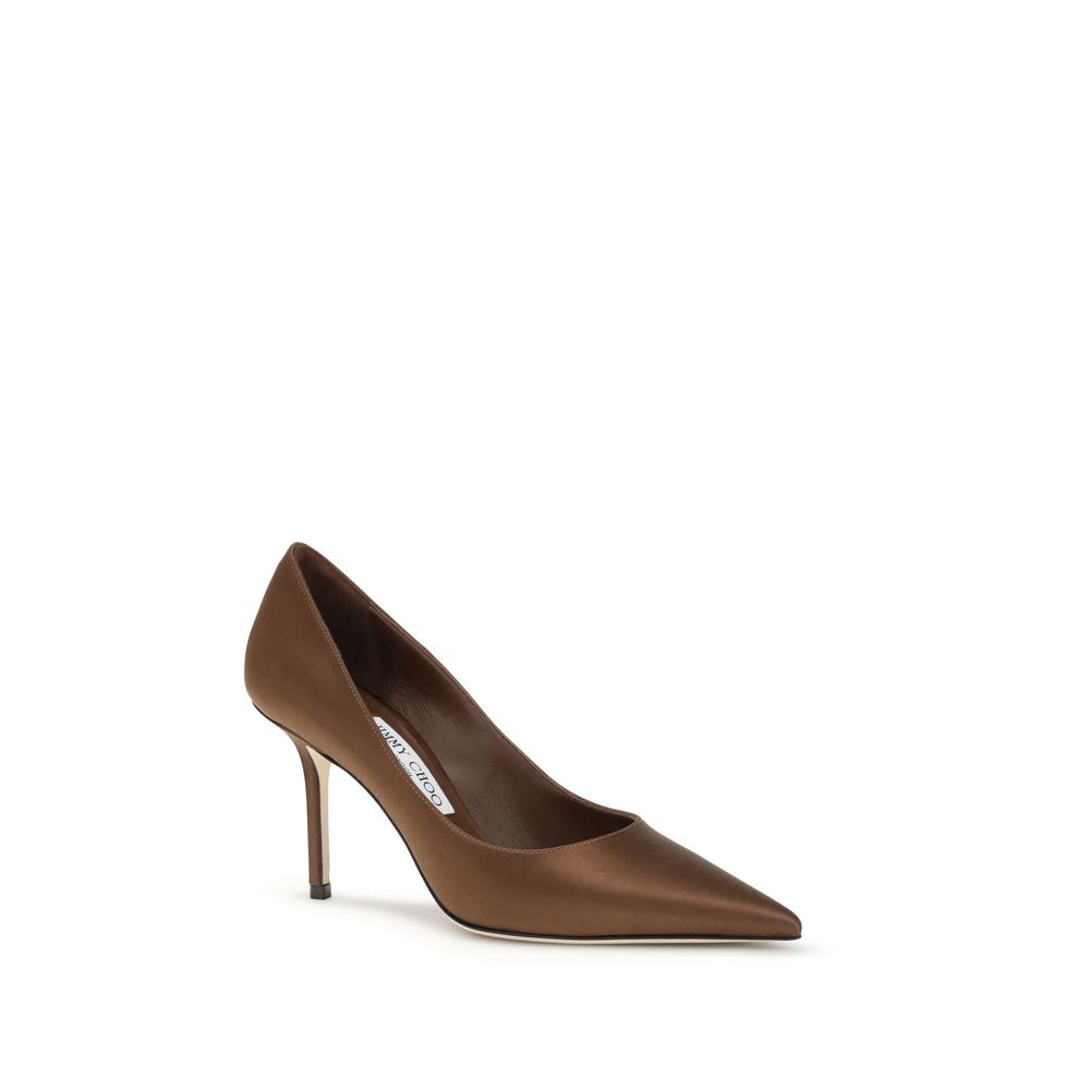 Jimmy Choo Brune Silke Højhælede Pumps