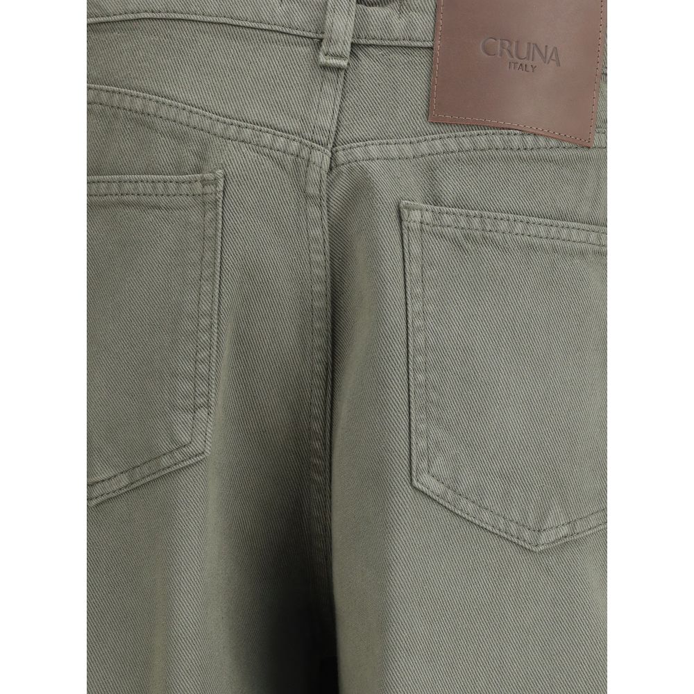 Cruna Grønne Tencel Relaxed Fit Jeans