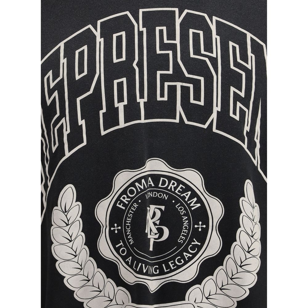 Represent grå bomulds-T-shirt med lange ærmer