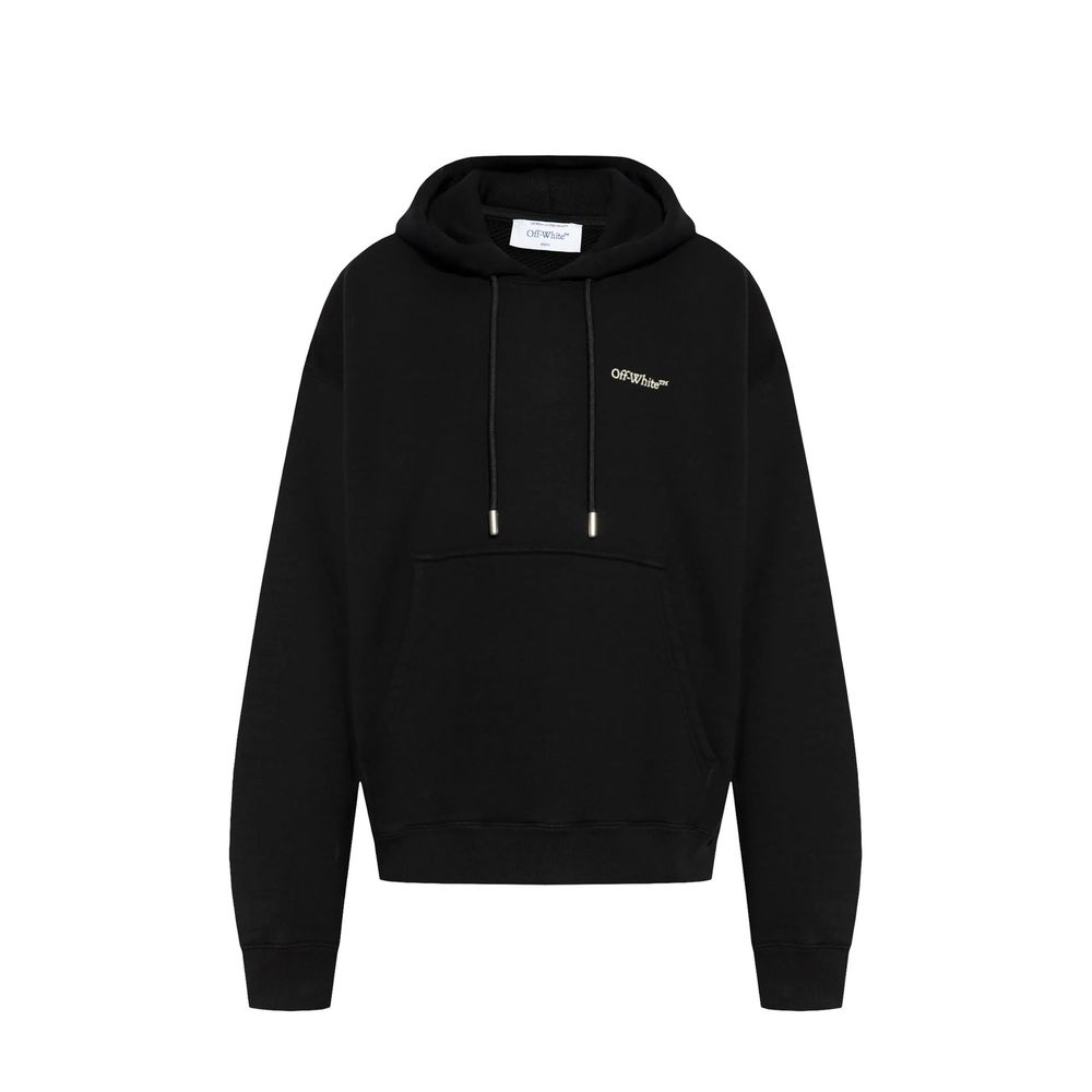 Off-white sort bomulds sweatshirt