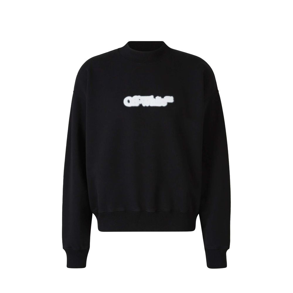 Off-white sort bomulds sweatshirt