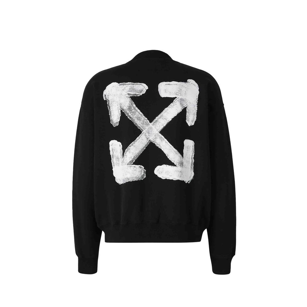 Off-white sort bomulds sweatshirt