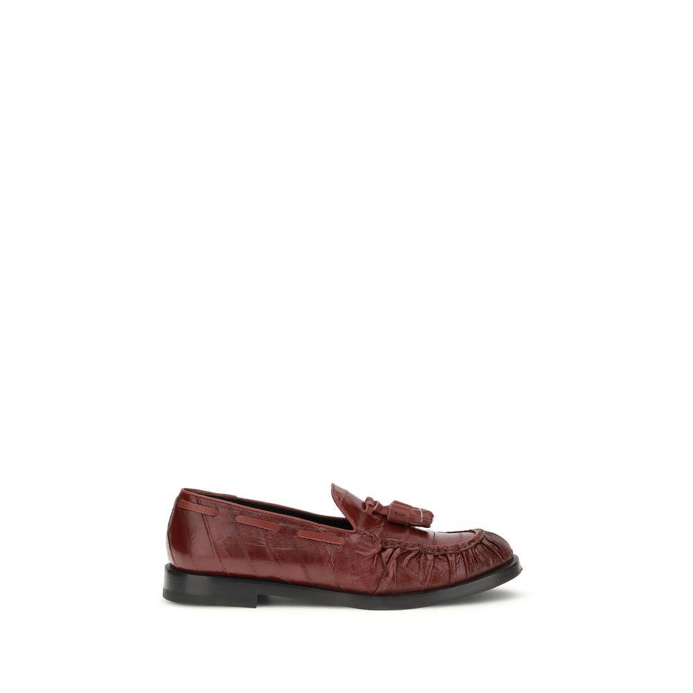 Fratelli Rossetti Bordeaux Gummi Slip-On Loafers