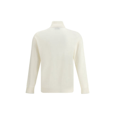 Brunello Cucinelli White Cashmere Cardigan