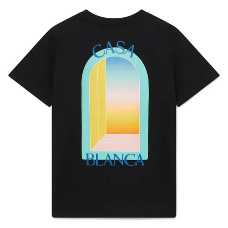 Casablanca T-shirt i sort bomuld