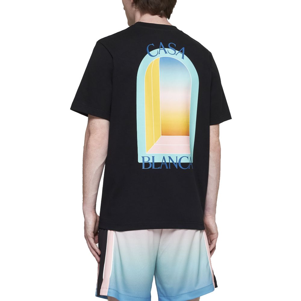 Casablanca T-shirt i sort bomuld