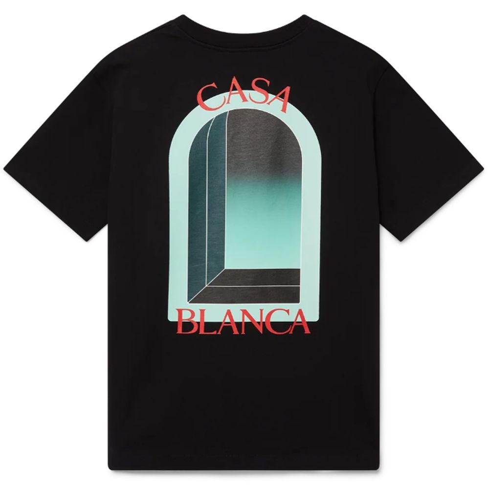 Casablanca T-shirt i sort bomuld