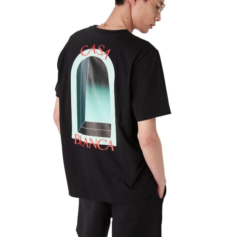 Casablanca T-shirt i sort bomuld