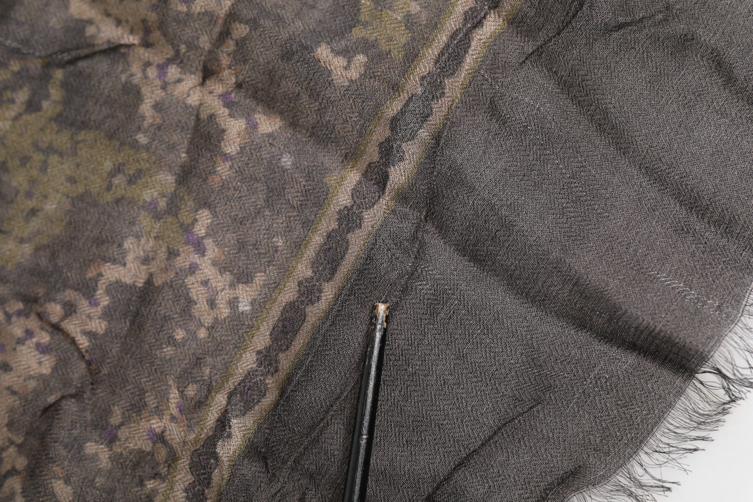 Dolce & Gabbana Multicolor Camouflage Fringes Modal Foulard Scarf