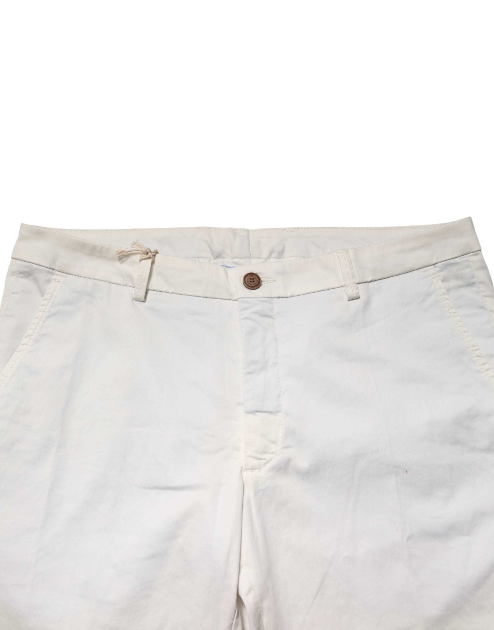 Domenico Tagliente White Tapered Dress Formal Trouser Pants