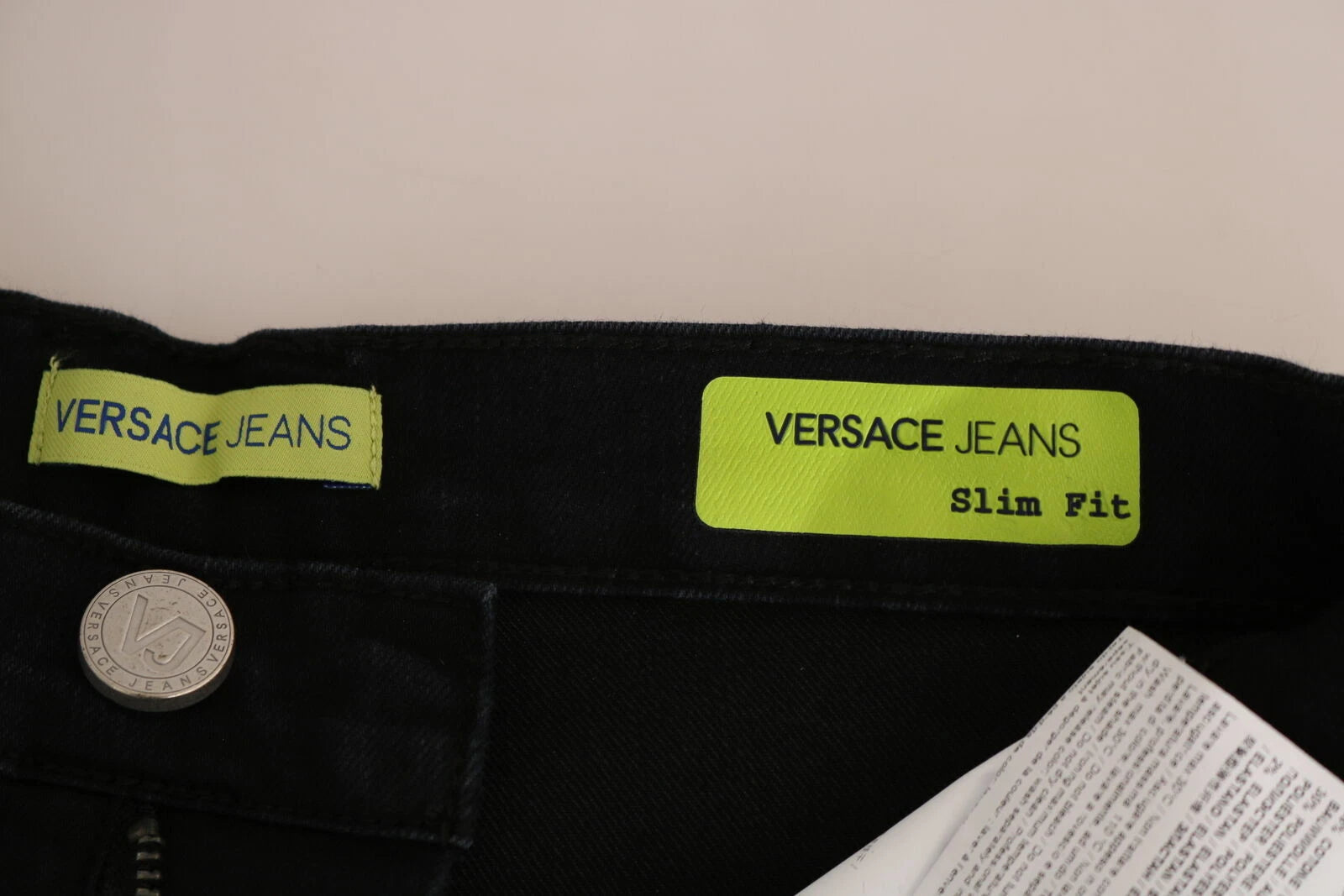 Versace Jeans Couture Mørkesorte Dora Slim Fit Denimbukser