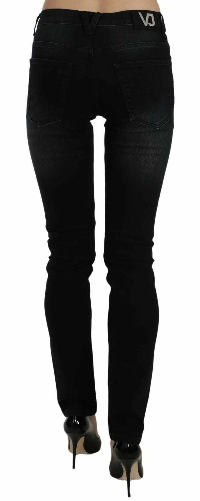 Versace Jeans Couture Mørkesorte Dora Slim Fit Denimbukser