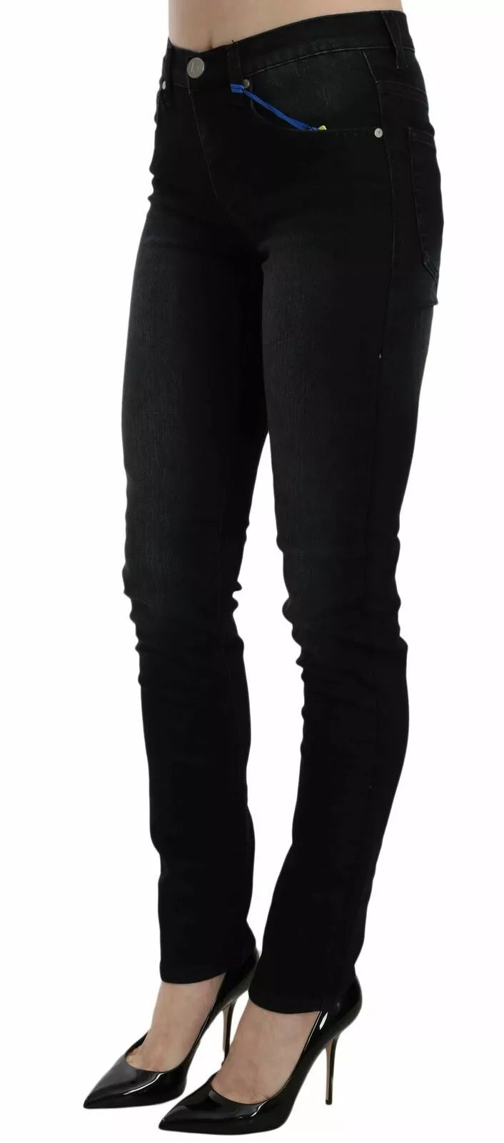 Versace Jeans Couture Mørkesorte Dora Slim Fit Denimbukser