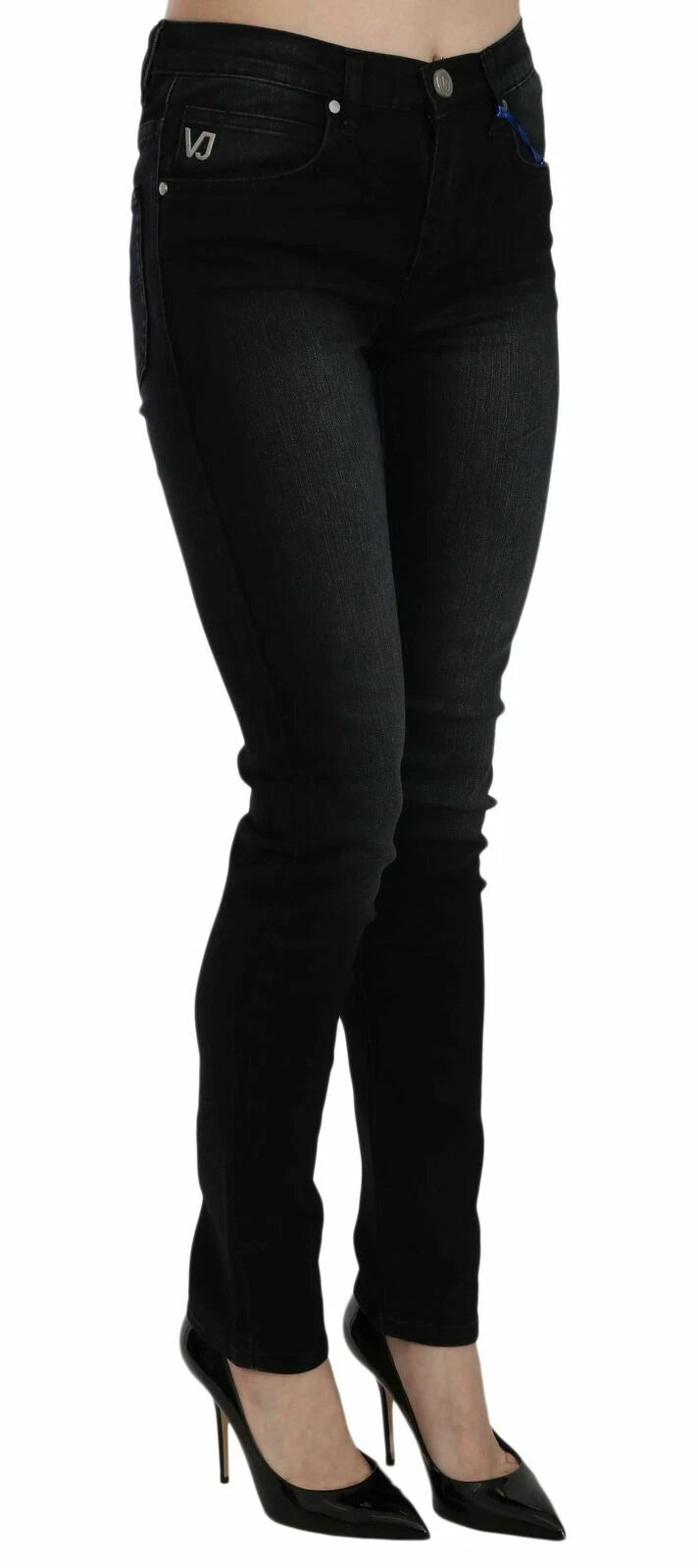 Versace Jeans Couture Mørkesorte Dora Slim Fit Denimbukser