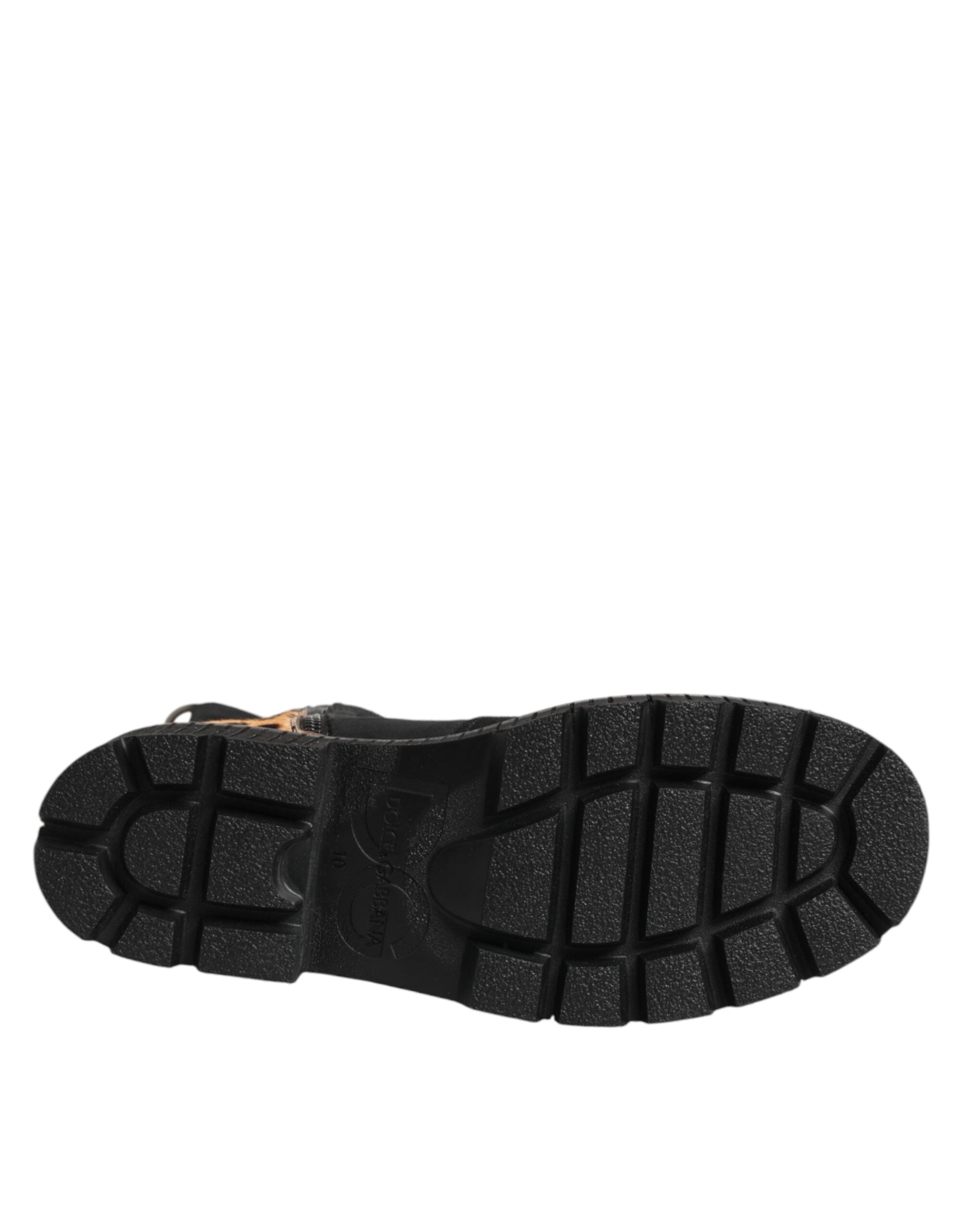 Dolce &amp; Gabbana Flerfarvede Leopard Mellemlange Støvler Sko