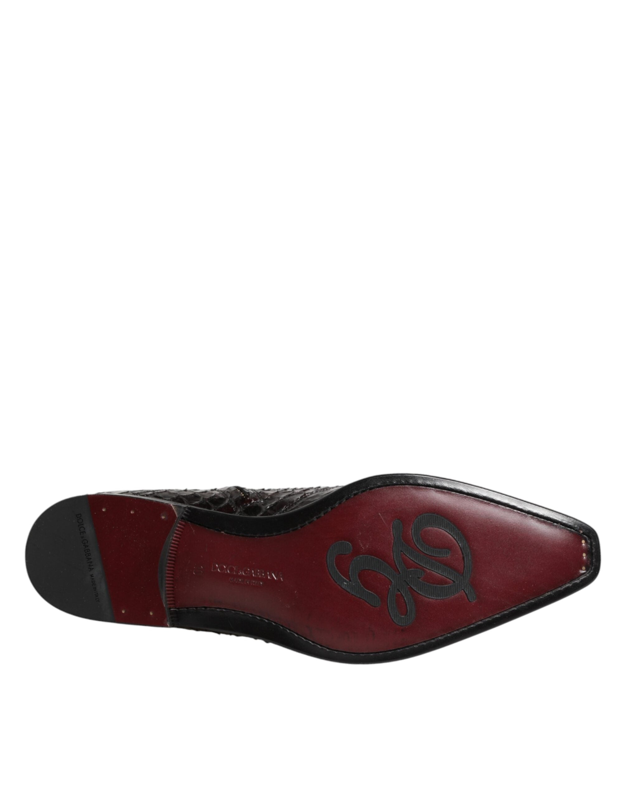 Dolce &amp; Gabbana Bordeaux Chelsea Herre Korte Ankelstøvler Sko