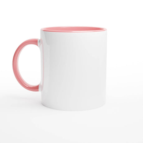 White 11oz Ceramic Mug with Color Inside - Hilstor