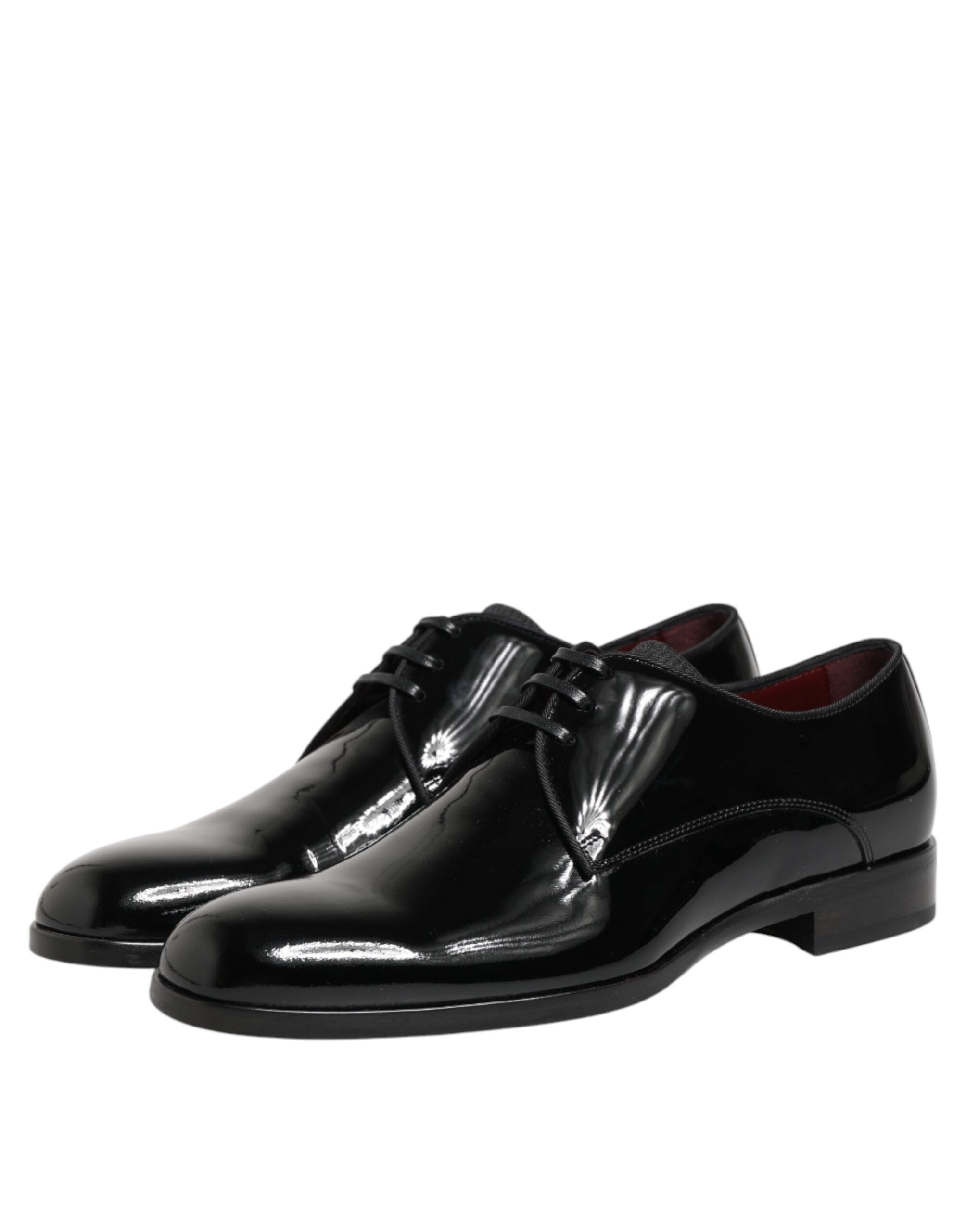 Dolce &amp; Gabbana Sorte Derby Sko i Kalveskind og Læder