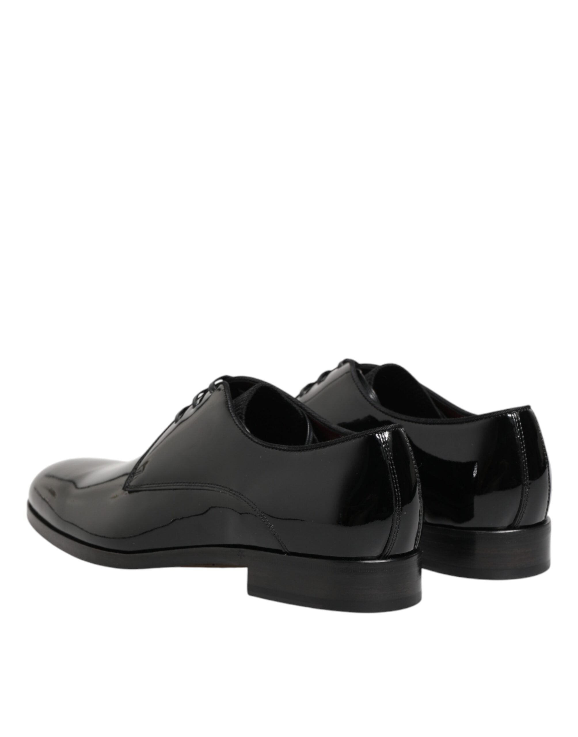 Dolce &amp; Gabbana Sorte Derby Sko i Kalveskind og Læder