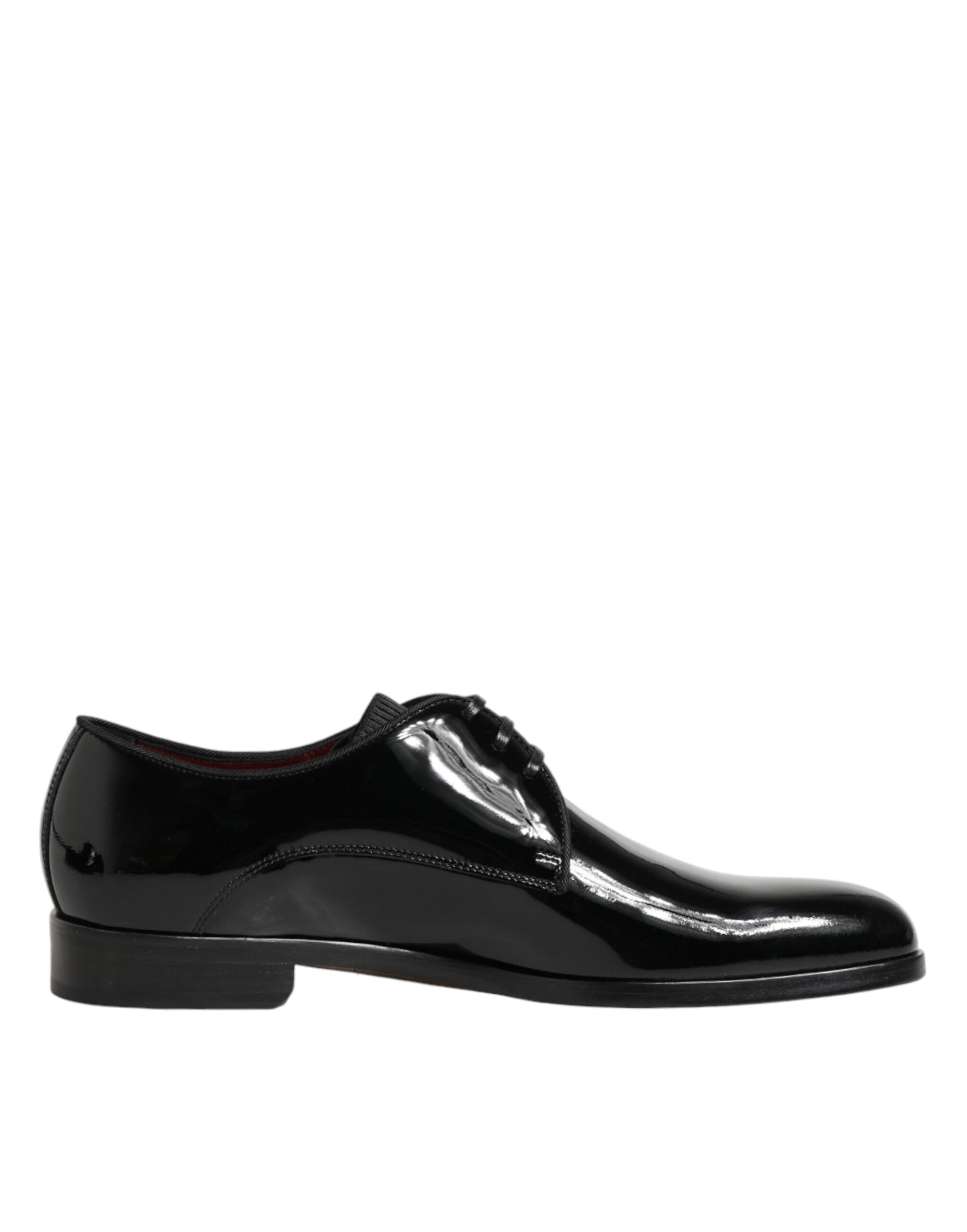 Dolce &amp; Gabbana Sorte Derby Sko i Kalveskind og Læder