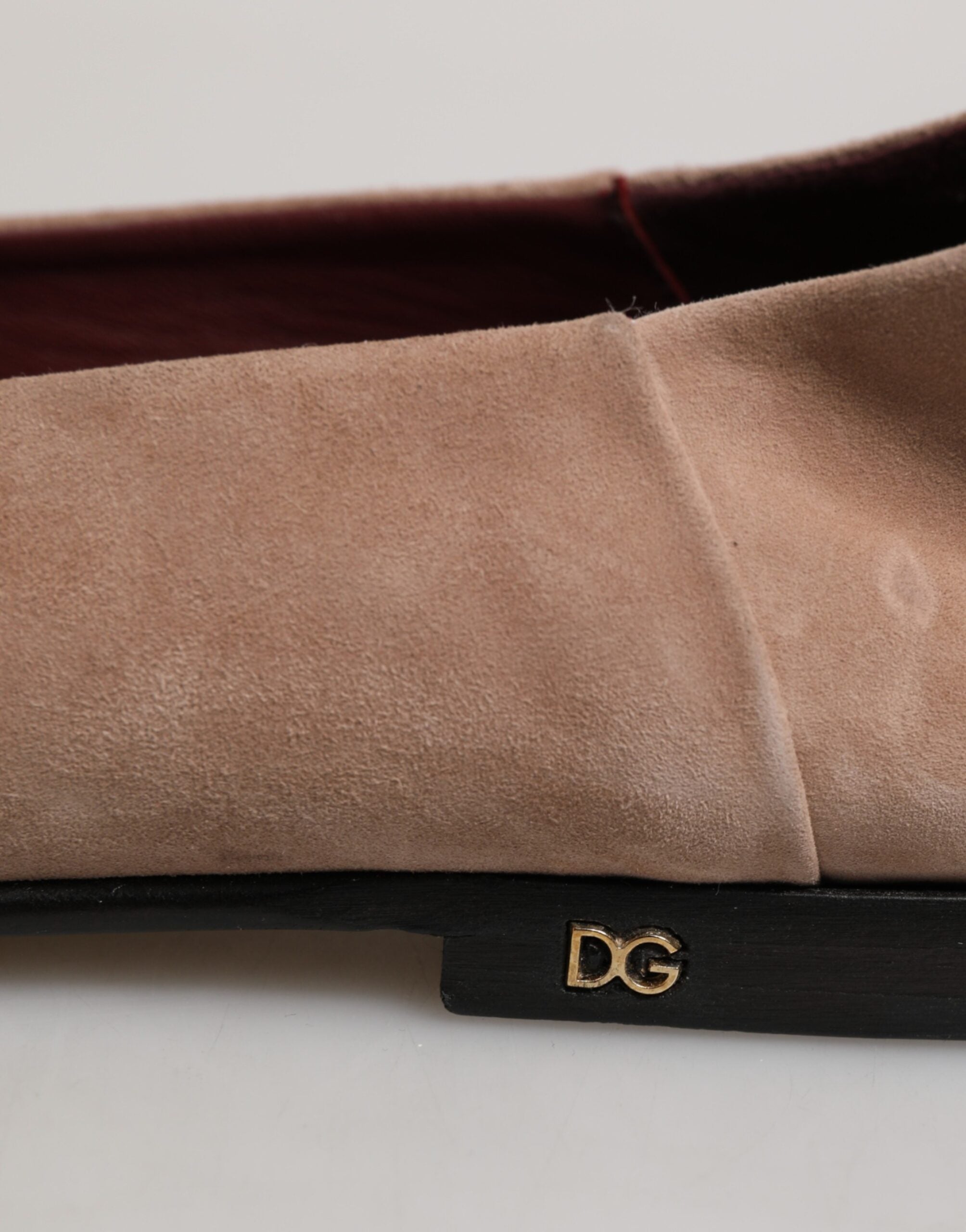 Dolce &amp; Gabbana Beige Læder Slip On Loafers Pæne Sko
