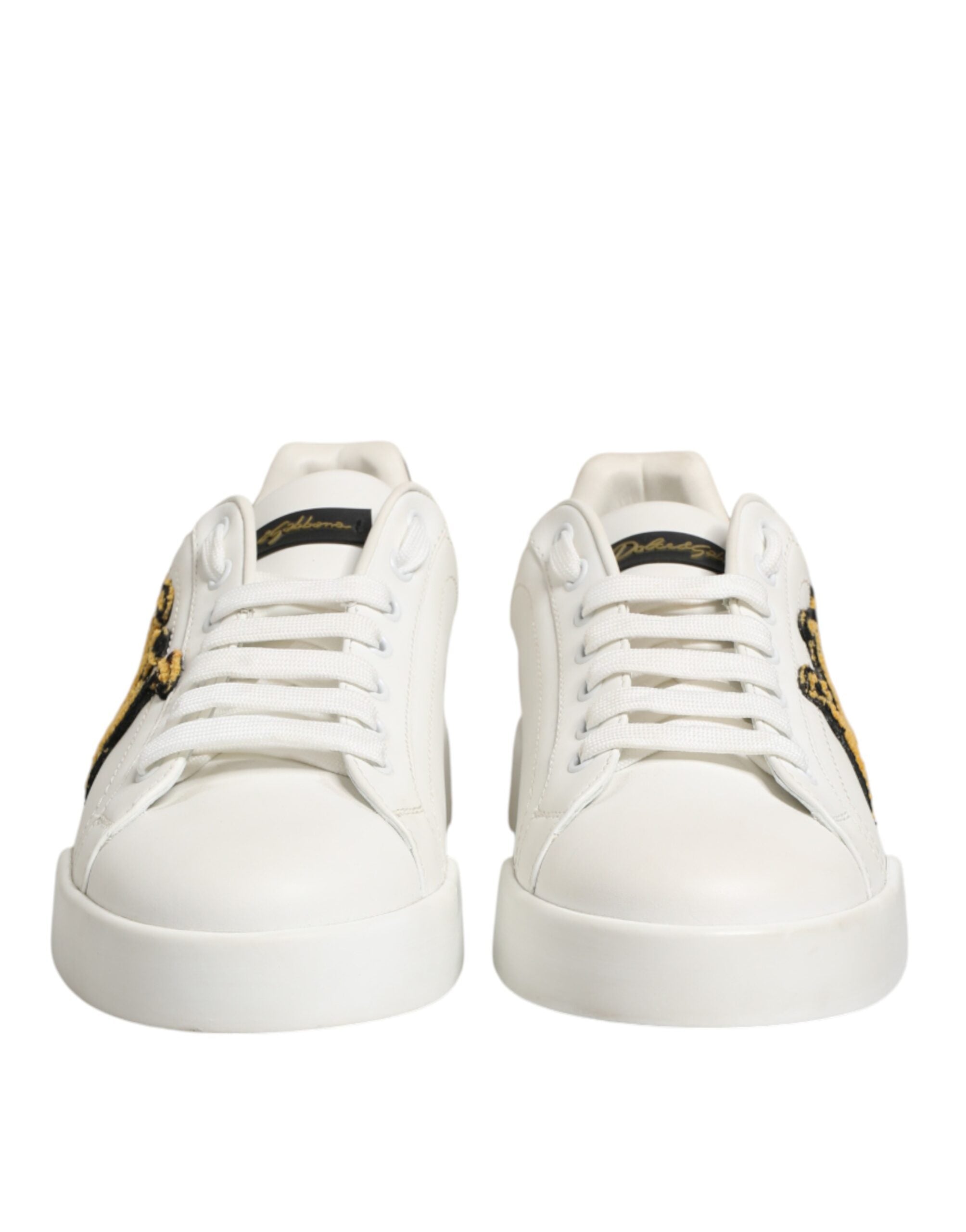 Dolce & Gabbana White Crown Patch Portofino Men Sneakers  Shoes