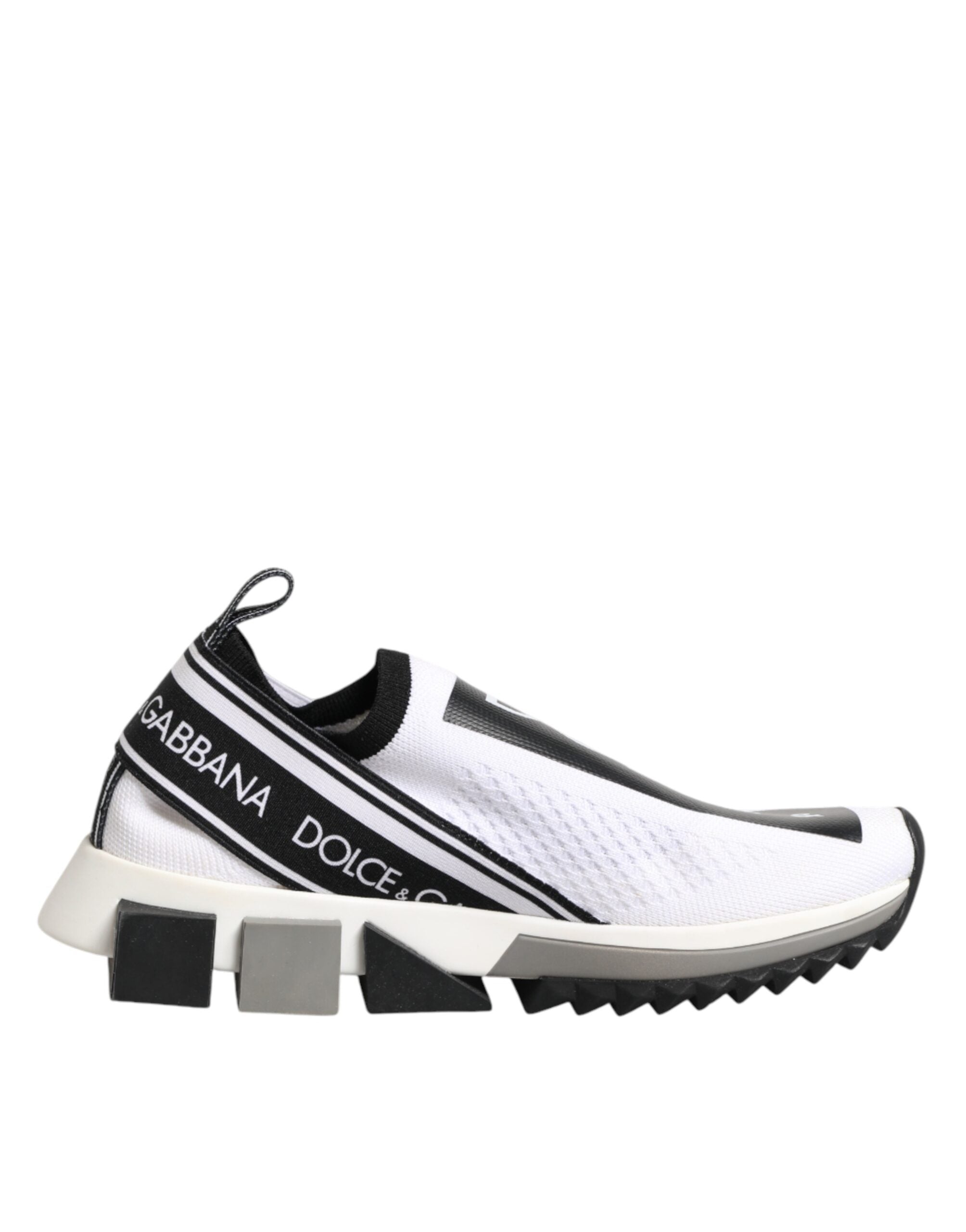 Dolce & Gabbana White Logo Low Top Sorrento Sneakers Shoes