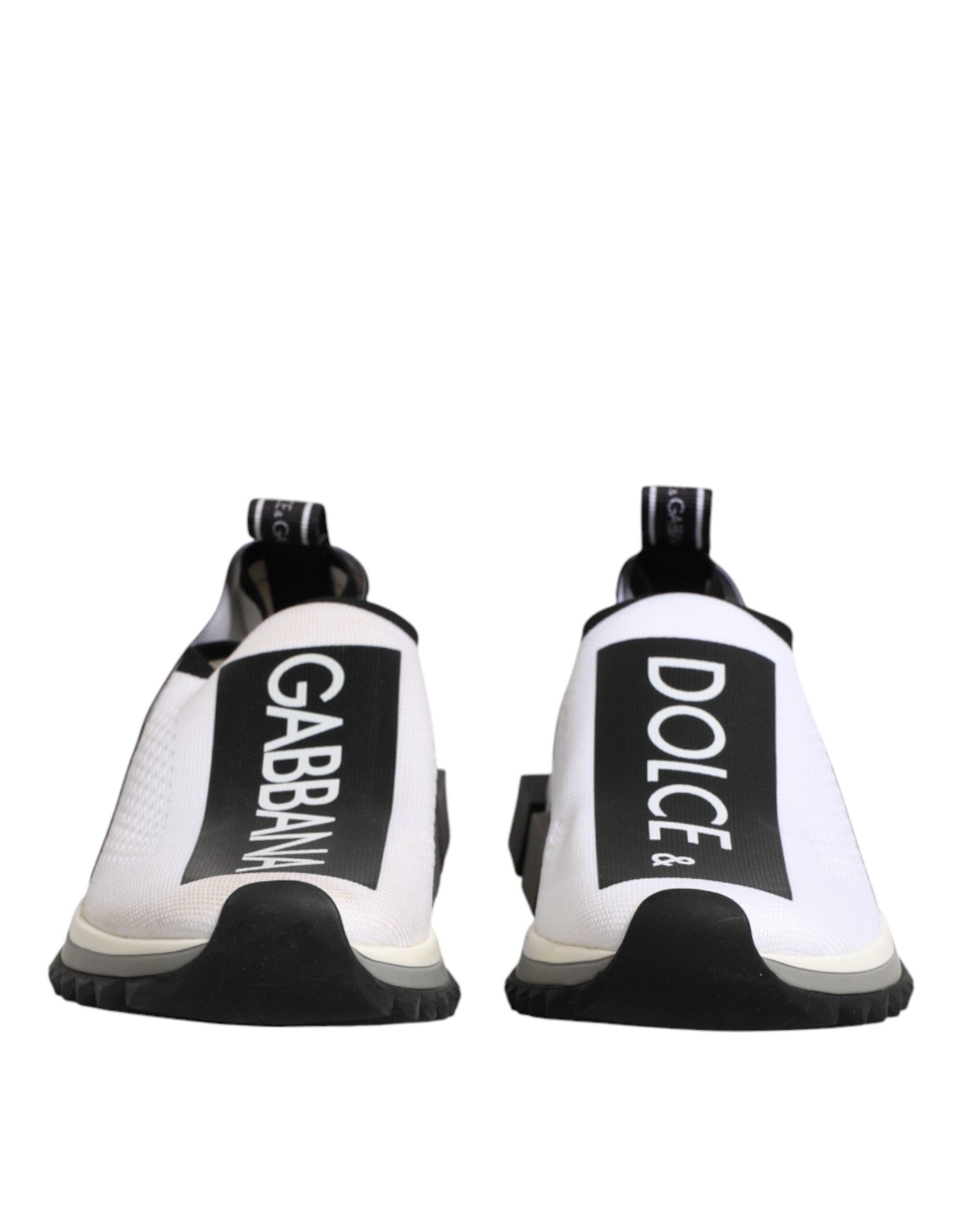 Dolce & Gabbana White Logo Low Top Sorrento Sneakers Shoes