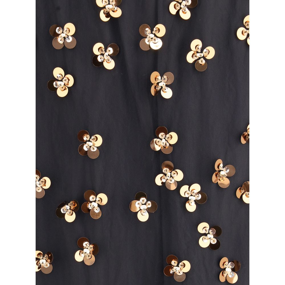 Forte_Forte Black Polyamide Long Skirt