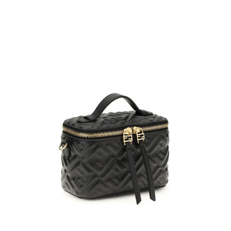 Fendi Black Calf Leather Bos Taurus Shoulder Bag