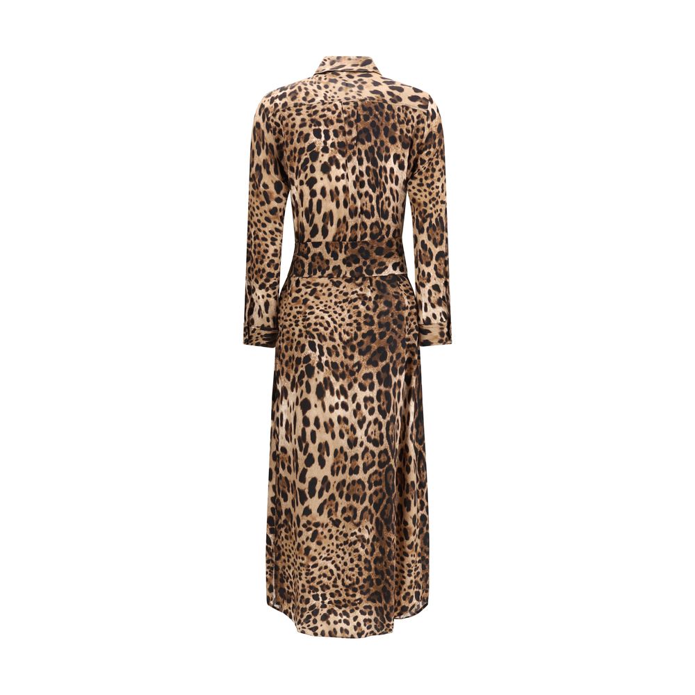 Ella flerfarvet silke afslappet kjole