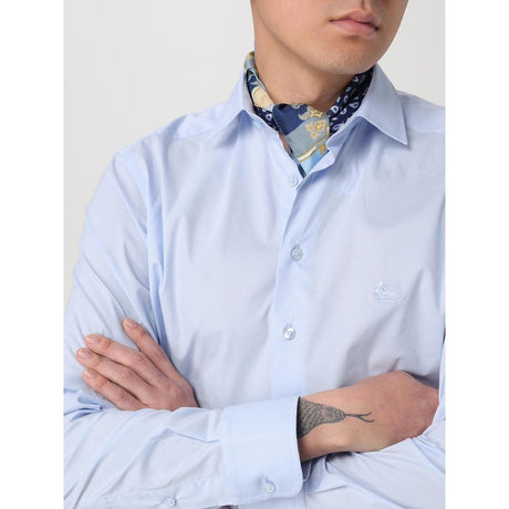 Etro Blå Silke Foulard