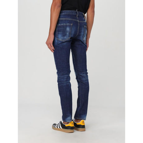 Dsquared² Blå Bomulds Skinny Jeans